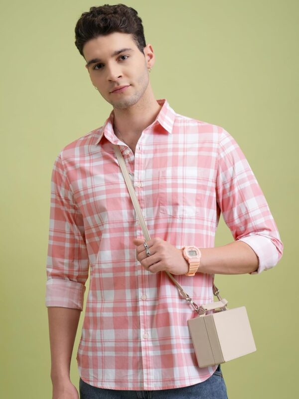 Highlander Men's Checkered Slim Fit PHSH000014 - Image 6