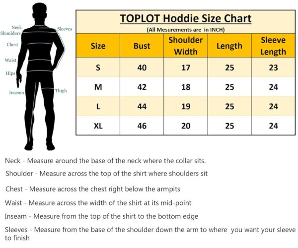 TOPLOT Men's Woolen Blend Solid Hoodie with Hooded Neck - Image 5