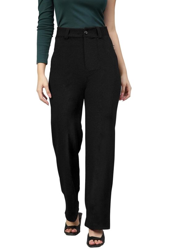 Mehrang Trousers for Women, Formal Pants for Women, Straight Fit Pants