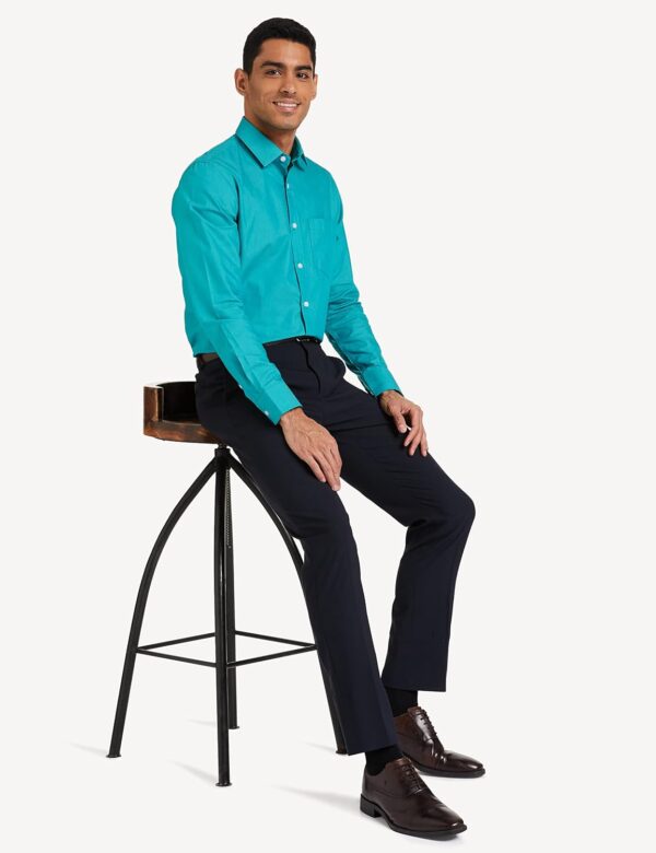 Amazon Brand - Symbol Men's Solid Slim Fit Formal Shirt - Image 3