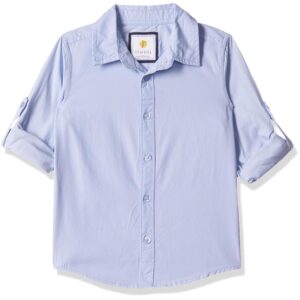 Amazon Brand - Symbol Boys 100% Cotton Solid Casual Shirt | Full Sleeves | Regular Fit | Age 2-14 Years