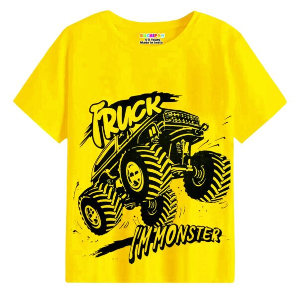 Kuchipoo Boys Regular Fit Cotton T-Shirt - Image 3
