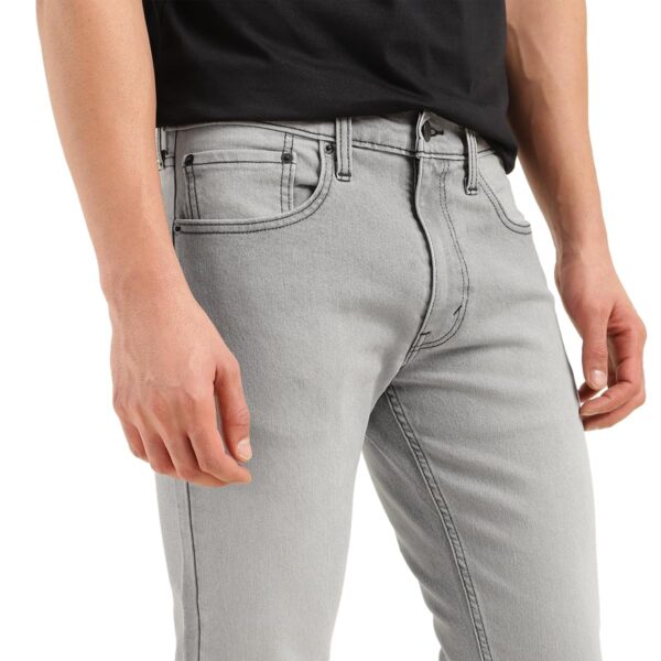 Levi's Men's 512 Mid Rise Fitted Jeans Grey - Image 4