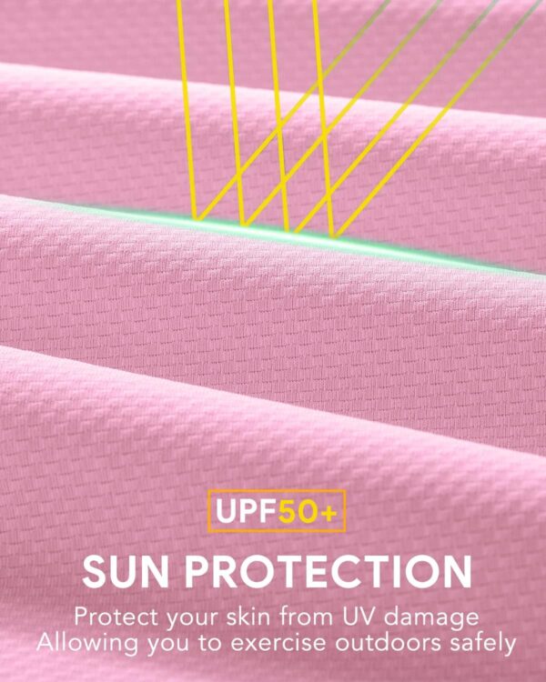Fashiol Summer Jackets for Women Lightweight Protection UPF 50+ Zipper Long Sleeve UV Hoodie Outdoor Athletic Jacket With Pockets - Image 5