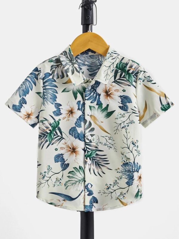 TAGAS Boy's Floral Regular Fit Shirt - Image 2