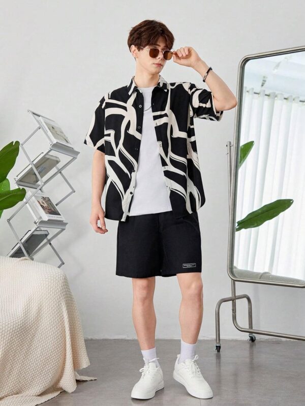 Urban Buccachi Men's Half Sleeve Zebra Printed Shirt | Black and White Polyester Shirt for Men | Stylish Casual and Semi-Formal Shirt - Image 7