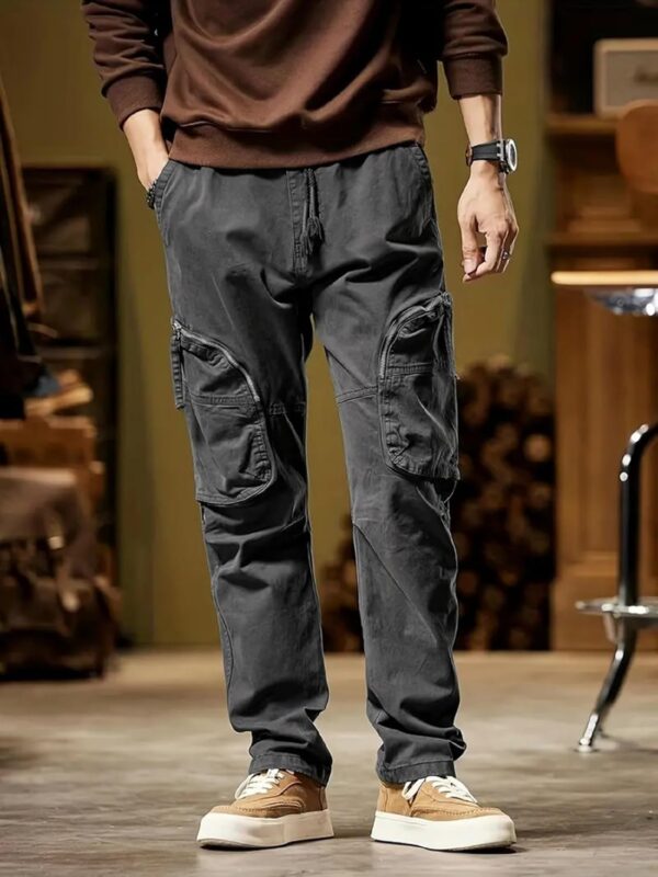 Lymio Men's Regular Fit Low Rise Cargo || Cargo Pants Cotton || Cargos (Cargo-81-84) - Image 2