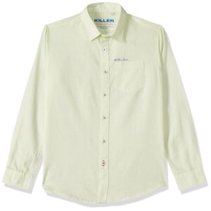 KILLER Boy's Solid Slim Fit Shirt