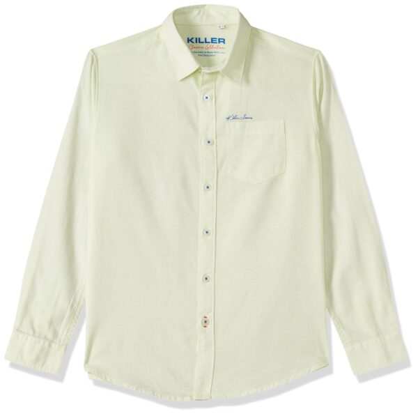 KILLER Boy's Solid Slim Fit Shirt