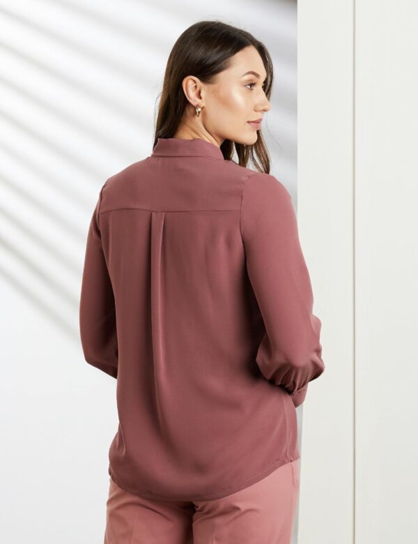 Symbol Premium Women's Solid Desk-to-Dinner' Bow Tie Top (Regular Fit) - Image 2