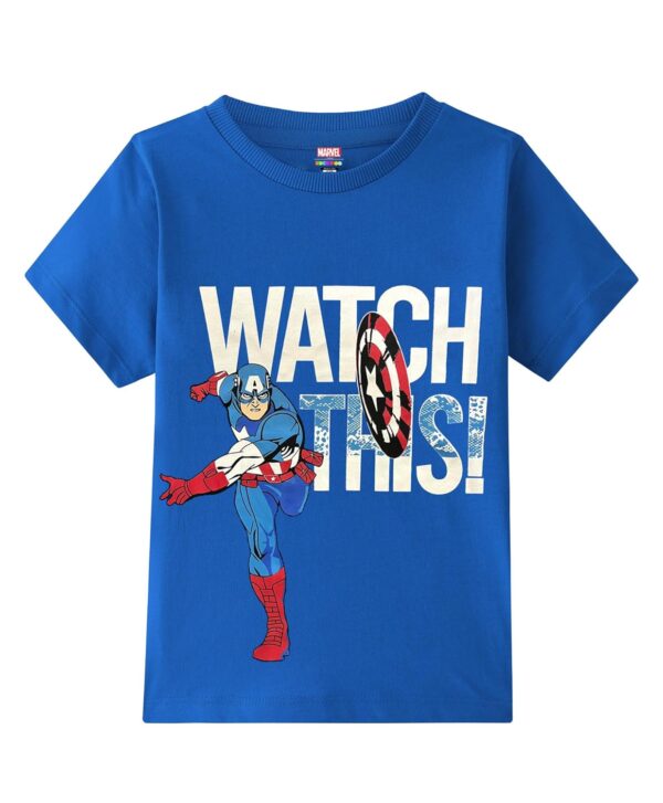 Kuchipoo © Marvel Boys Half Sleeves Regular Fit Cotton T-Shirt - Image 4