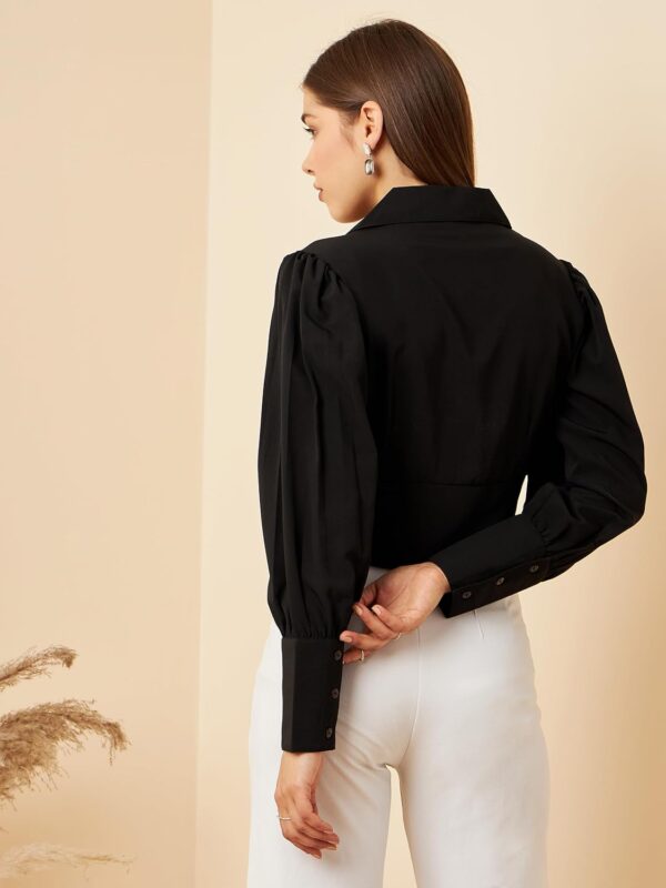 Rare Women's Solid Regular Fit Blouse - Image 3