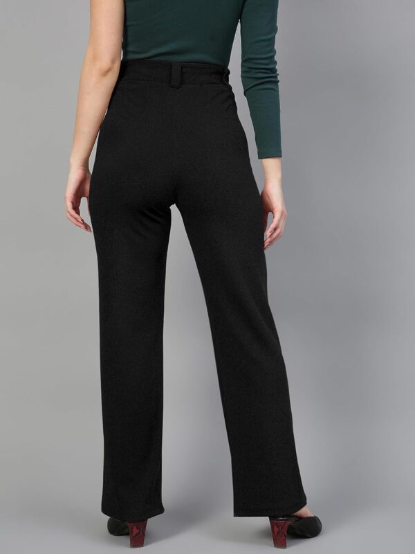 Mehrang Trousers for Women, Formal Pants for Women, Straight Fit Pants - Image 7
