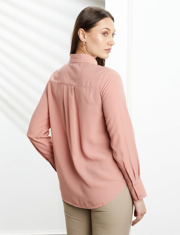 Symbol Premium Women's Solid Desk-to-Dinner' Soft Formal Shirt (Button Down | Regular Fit) - Image 2