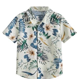 TAGAS Boy's Floral Regular Fit Shirt