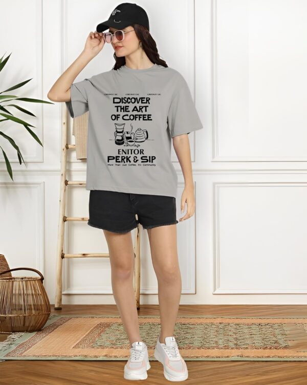 AUSK Oversized T-Shirt for Women || Graphic Printed Loose fit Womens Tshirts - Image 5