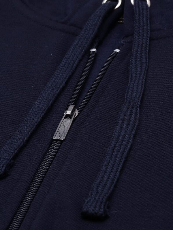 ADBUCKS Winter Wear Sweatshirt Hoodie with Zipper Cotton Fleece Jacket for Men's - Image 6