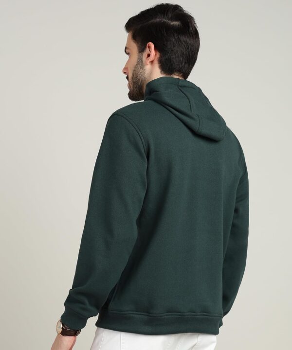 ELLIPSE Full Sleeves Winter Jacket for Men | Regular Fit Fleece Zipper Hoodie | Winter Wear Quilted for Men's - Image 4