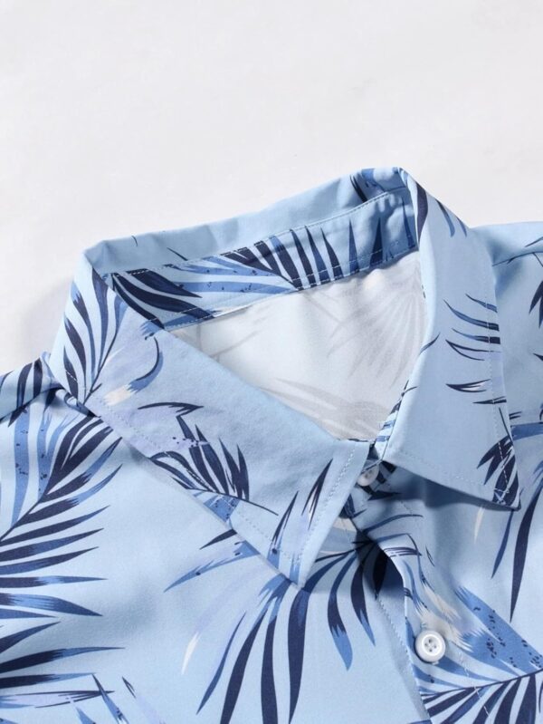 LERIYA FASHION Men's Rayon Shirt - Summer Button Down Shirts | Half Sleeve Printed |Formal |Casual Stylish (Available in Plus Size and Combo Pack of 2) - Image 3