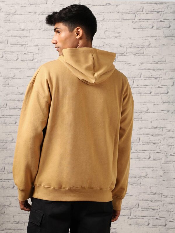 NOBERO Oversized Hoodies for Man Stylish | 280 GSM Rich Cotton Fleece Solid Oversized Fit Hooded Full Sleeve Oversized Sweatshirt for Men | Stylish Casual Wear Winter Hoodies for Men - Image 4