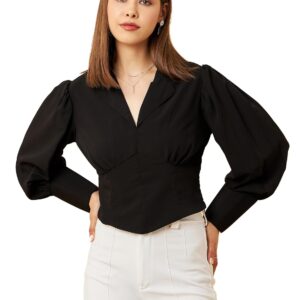 Rare Women's Solid Regular Fit Blouse