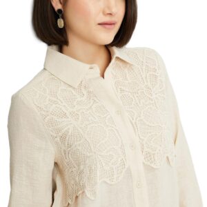 Max Women's Cotton Solid Regular Fit Shirt