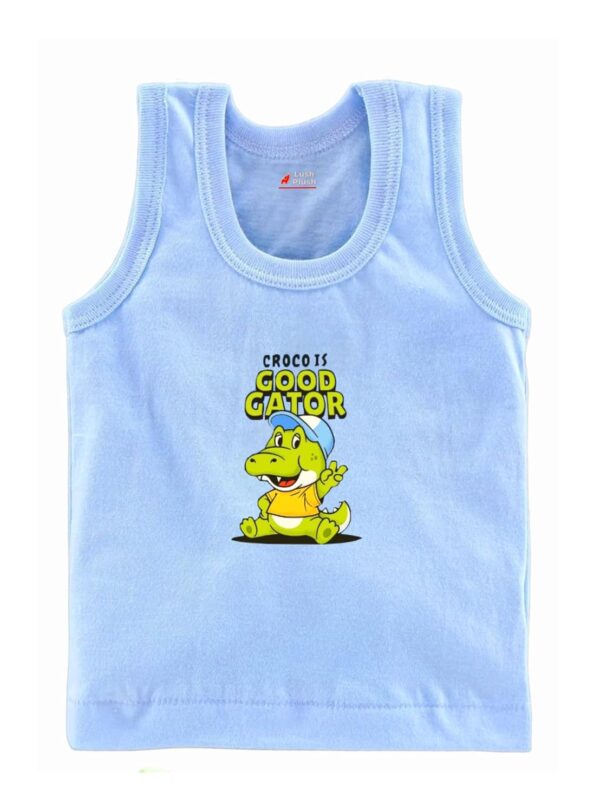 Lush Plush Baby Boys Relaxed Fit White Cotton Vest | Lightweight, Breathable | Ganji | Banian | Baniyan | Kids Sando for Infant Newborn Toddler - Image 2