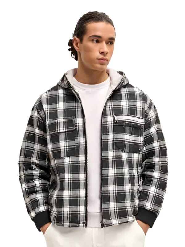PERFECT PRODUCTIONS Jacket For Men, Plus Size Jacket For Men, Men Jacket, Check Jacket, Jacket, Winter Jacket,Stylish Jacket, Full Sleeves Jacket For Men, Jacket With Hood, Hodded Jacket03.