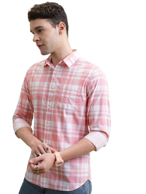 Highlander Men's Checkered Slim Fit PHSH000014