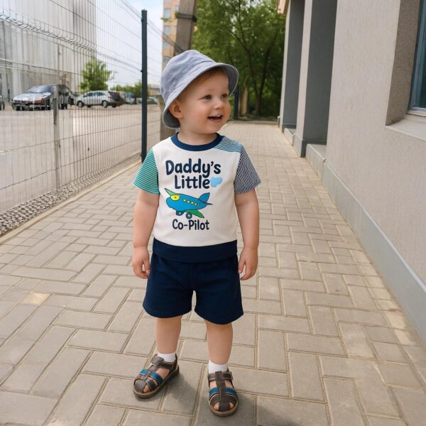 Kidbea® Baby Boy Cotton T-Shirt & Shorts | Stylish, Comfortable & Durable Summer Outfits | Clothing Set for Infant Kids - Image 6