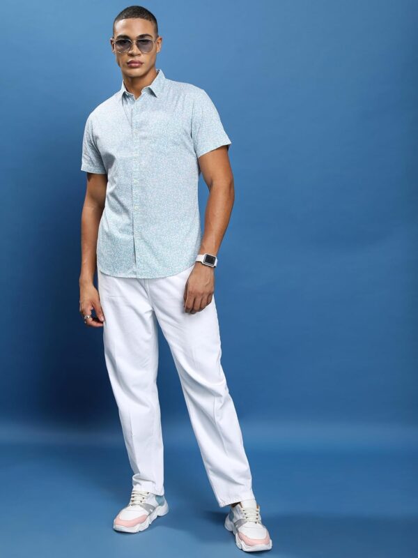 Highlander Men's Slim Fit Shirts | Printed | Half Sleeves | Spread Collar | Casual Shirts | Stylish Shirt - Image 2