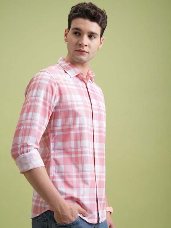 Highlander Men's Checkered Slim Fit PHSH000014 - Image 4