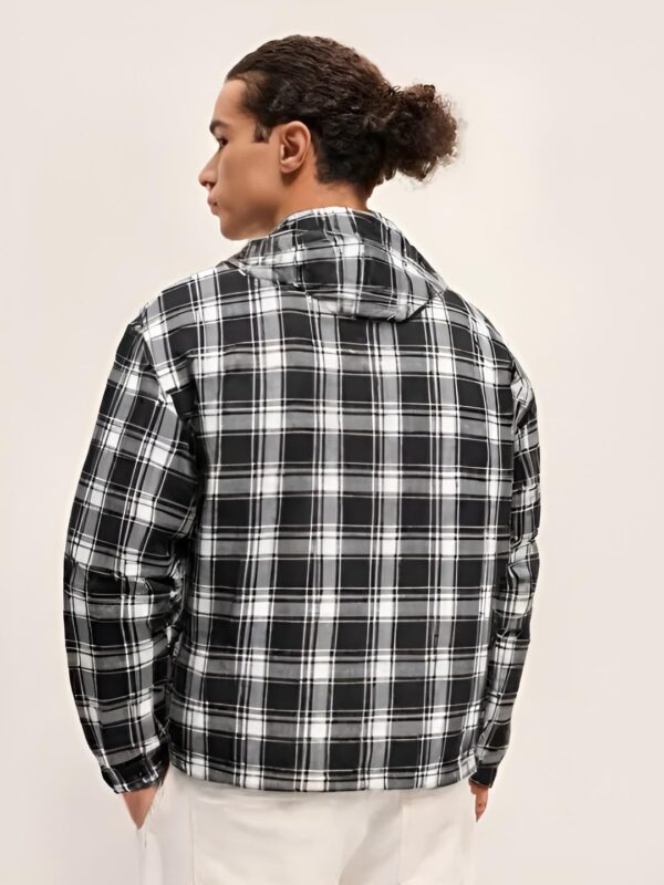 PERFECT PRODUCTIONS Jacket For Men, Plus Size Jacket For Men, Men Jacket, Check Jacket, Jacket, Winter Jacket,Stylish Jacket, Full Sleeves Jacket For Men, Jacket With Hood, Hodded Jacket03. - Image 3