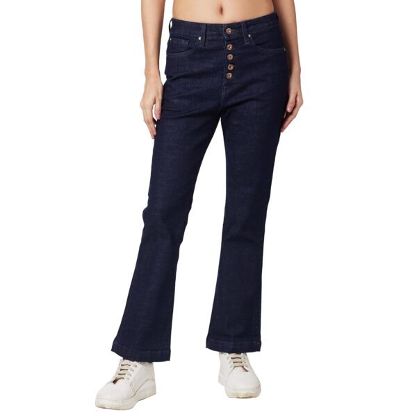 Spykar Mid Rise Bootcut Blue Jeans for Women