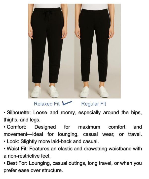 Alan Jones Clothing Women Relax Fit Ankle Length Trouser Jogger | Casual Lounge & Travel Wear - Image 5