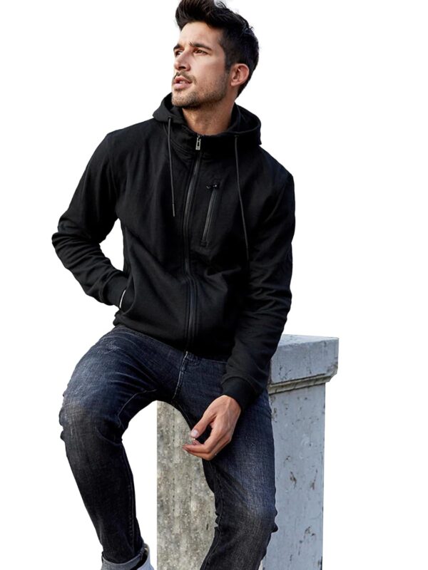 fanideaz Men's Cotton Hooded Sweatshirt with Zip - Image 5