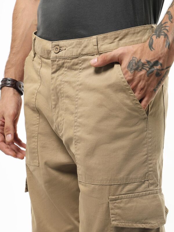 Bewakoof Men's Straight Fit Mid Rise Pants - Image 8