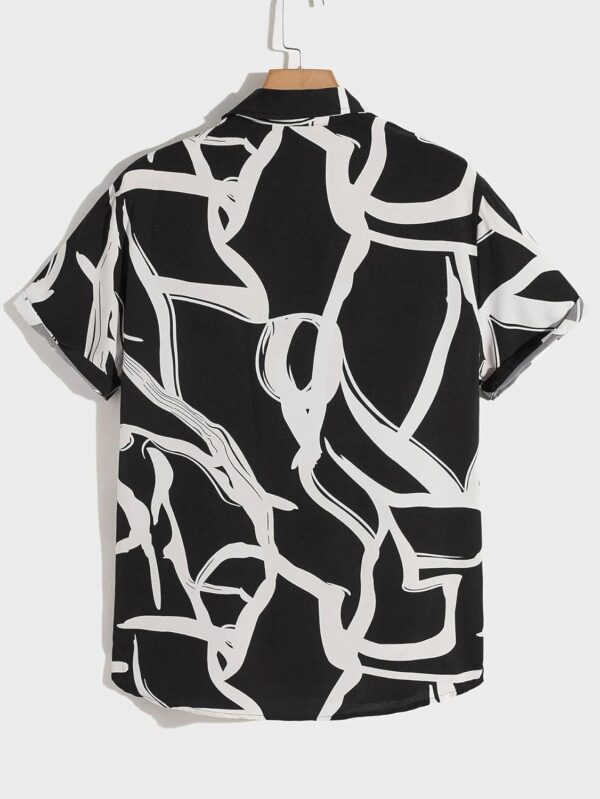 Urban Buccachi Men's Half Sleeve Zebra Printed Shirt | Black and White Polyester Shirt for Men | Stylish Casual and Semi-Formal Shirt - Image 8