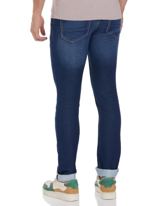 Peter England Men's Slim Tapered Jeans | Denim | Premium | Modern Fit - Image 2