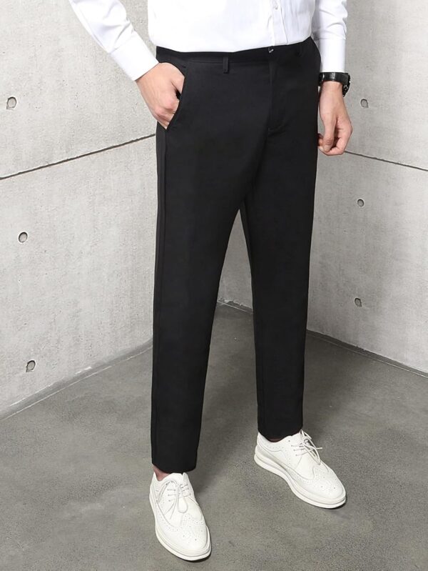 GRECIILOOKS Men's Regular Fit Mid Rise Regular Trousers Formal Fit | Stylish Slim Track Pant - Image 3