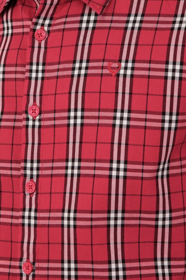 Allen Solly Boys Cotton Regular Fit Checkered Full Sleeve Casual Shirt - Image 4