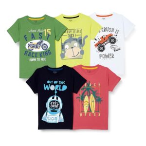 Max Boy Cotton Printed Regular Fit Tshirt
