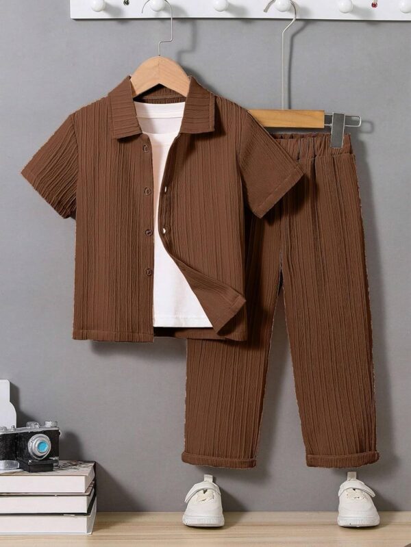 TAGAS Boys SHIRT AND PANT FOR BOYS| COORDINATED_OUTFIT |TWO-PIECE SET FOR BOYS| - Image 2