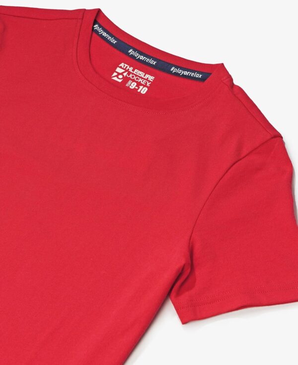 Jockey AB54 Boy's Super Combed Cotton Round Neck Half Sleeve T-Shirt - Image 3