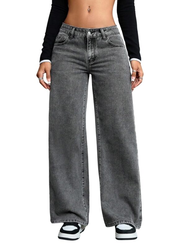 Glossia Women Baggy Jeans || Women Jeans Pant || Baggy Jean's for Women's High Waist || Straight Jean's for Women's || Ladies Jean,s for Woman || Loose Jean,s for Woman Stylish (B0DSC9QX8W)
