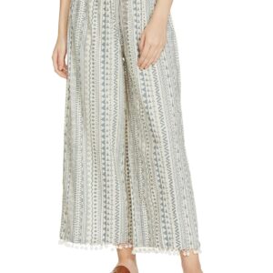 Amazon Brand - Myx Women's Relaxed Cotton Flared Palazzo | Available in Plus Size