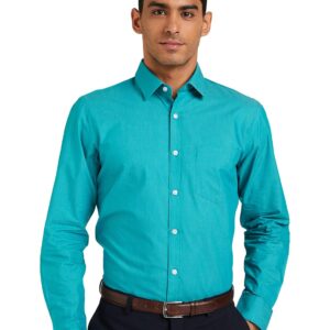 Amazon Brand - Symbol Men's Solid Slim Fit Formal Shirt