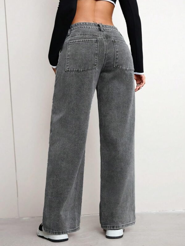Glossia Women Baggy Jeans || Women Jeans Pant || Baggy Jean's for Women's High Waist || Straight Jean's for Women's || Ladies Jean,s for Woman || Loose Jean,s for Woman Stylish (B0DSC9QX8W) - Image 4