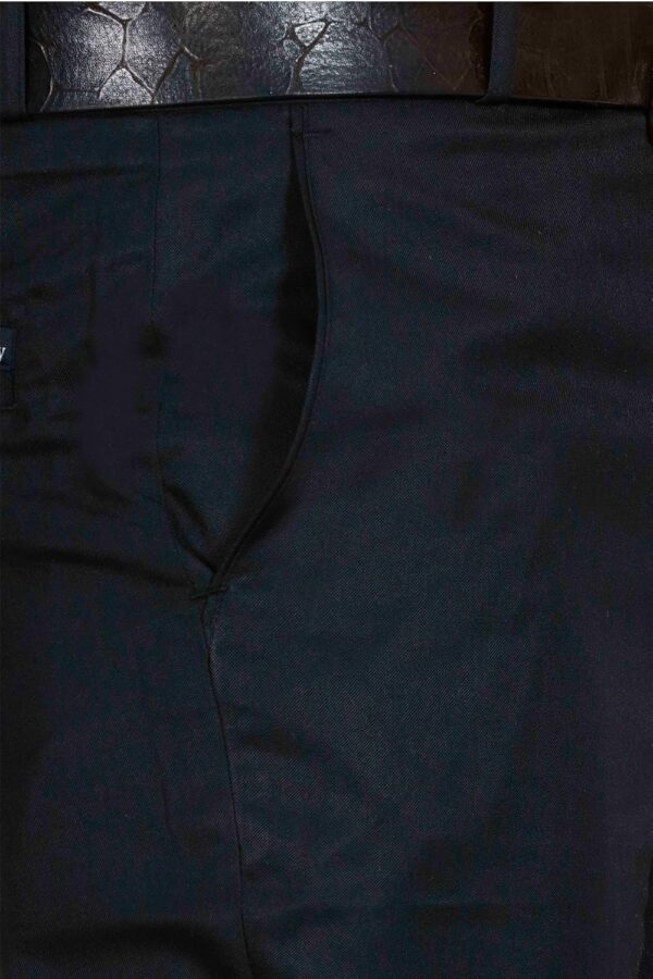 McHenry Men's Solid Formal Regular Fit Wrinkle Free PolyViscose Trousers - Image 4