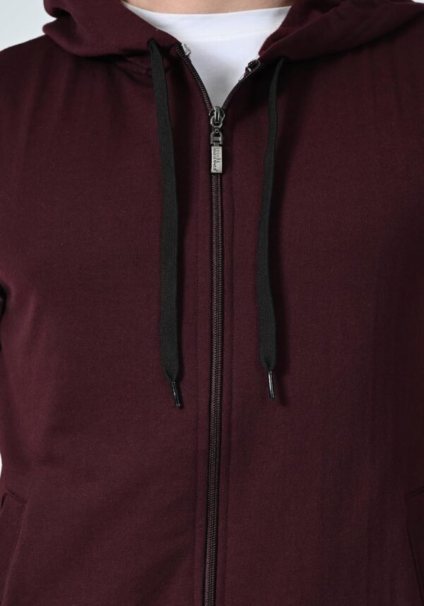 KAYU Men Solid Fleece Warm Zipper Sleeveless Hoodie Jackets for Winter (Pack of 1) - Image 6